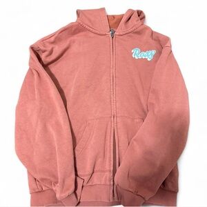 Roxy Girls' Dusty Rose Zip-Up Hoodie Jacket